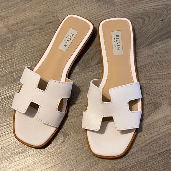 Steven By Steve Madden | Shoes | Brand New Steven Hayden White Sandal |  Poshmark